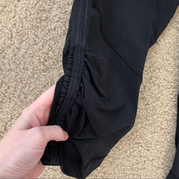 Lululemon Black Run For Your Life Crop Leggings - Picture 3 of 5